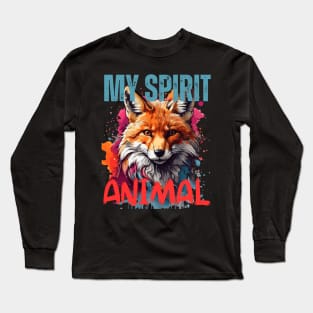 Fox Spirit Animal Long Sleeve T-Shirt